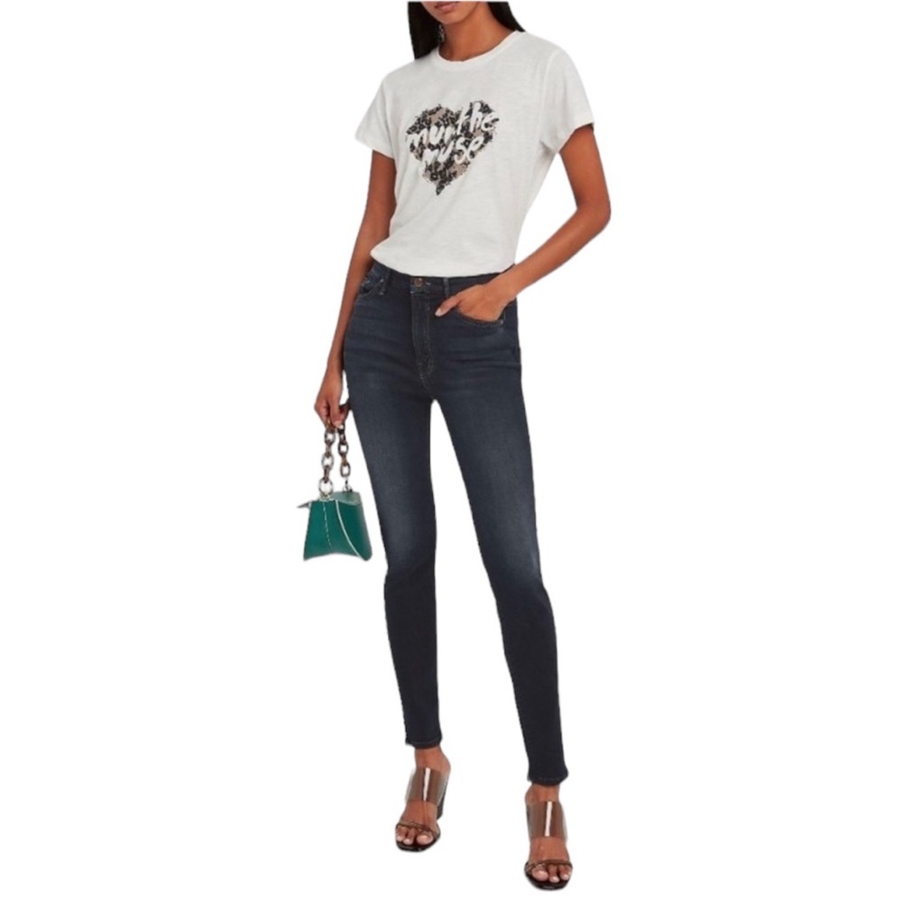 Mother High Waisted Looker A Kiss In The Dark Jeans Size 26